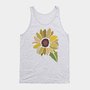 Sunflower Collage Tank Top